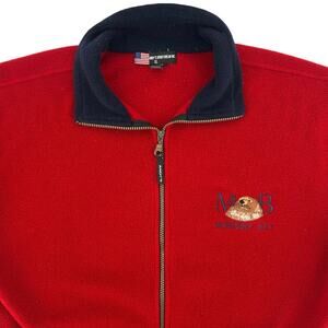 90s Monterey Bay sea otter zip up fleece jacket 1990s vintage